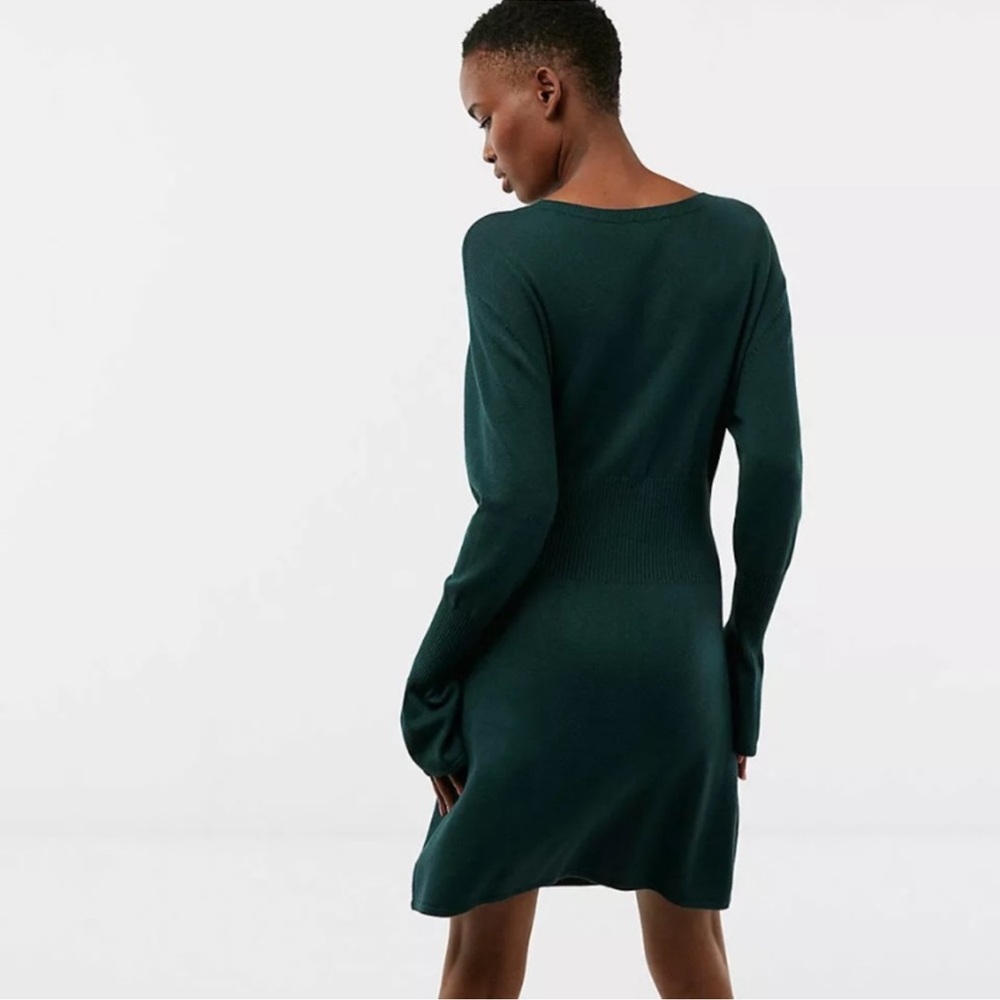Express Corset Green Sweater Dress - Picture 3 of 5
